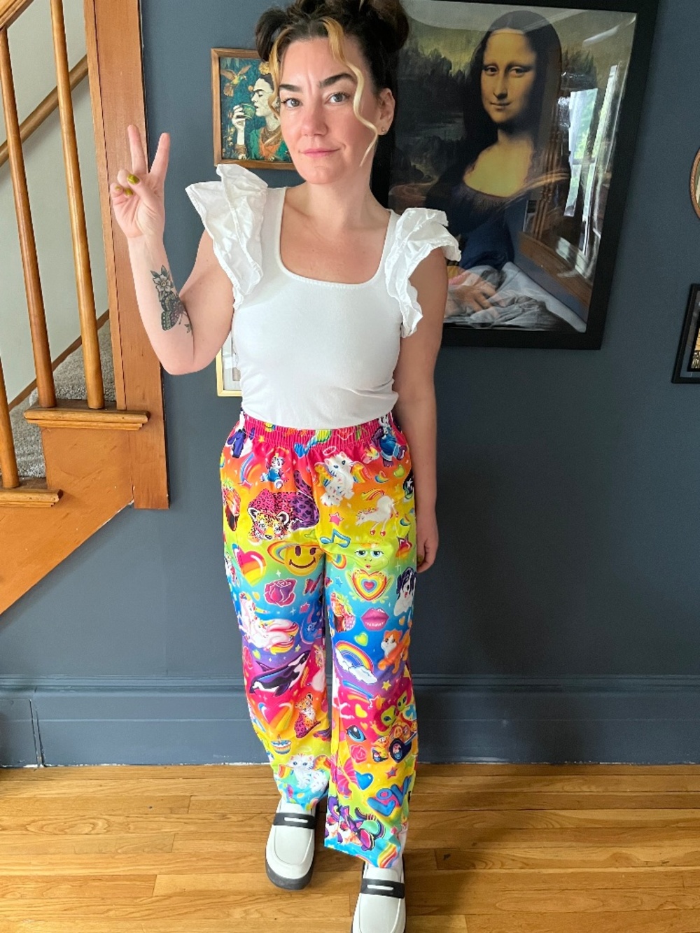 Lisa frank inspired pant